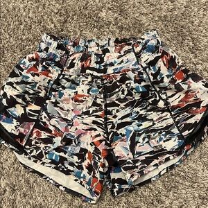 Lululemon Athletica Multicolor Abstract Athletic Shorts